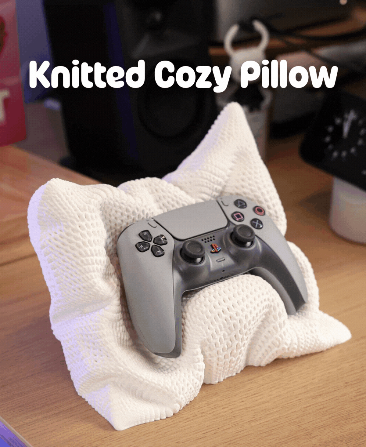 Stýripinna Prjónaður Koddi - PS5, Xbox & Switch Pro