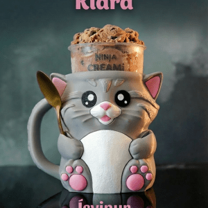 Ísvinur - Klara Kisa - Ninja Creami útgáfa