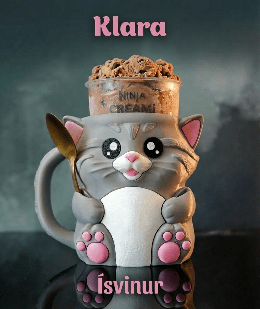 Ísvinur - Klara Kisa - Ninja Creami útgáfa